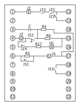 DH-3重合闻装置内部接线