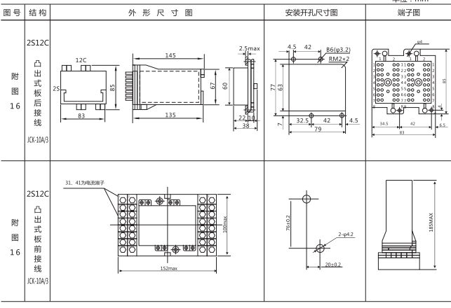 DLS-42/6-4双位置继电器外形尺寸图片