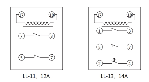 LL-14A继电器内部接线