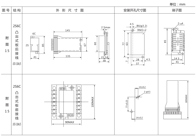 SS-22型时间继电器外形及开孔尺寸图片